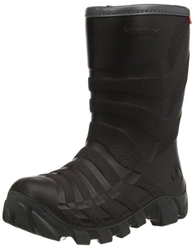 Viking ULTRA 2.0, Unisex-Kinder Warm gefütterte Gummistiefel, Schwarz (Black/Grey 203), 21 EU