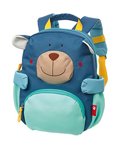 sigikid, Jungen und Mädchen, Mini Rucksack, Motiv Bär, Blau, 24918