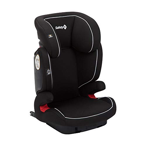 Safety 1st Road Fix-Kindersitz, Gruppe 2/3, praktischer Autositz mit ISOFIX-Installation, höhenverstellbar, nutzbar ab 3 – 12 Jahre, ca. 15 – 36 kg, full black (schwarz)