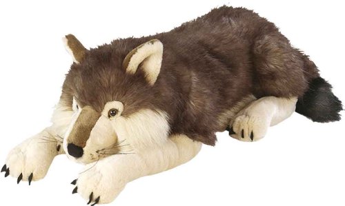 Wild Republic 82332 – Floppies, Wolf, 76 cm – Kuscheltier aus Plüsch