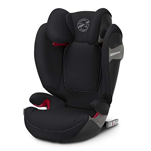 Cybex Gold Kinder-Autositz Solution S-Fix, Gruppe 2/3 (15-36 kg), ab ca. 3 bis ca. 12 Jahre, urban black, für Autos mit und ohne Isofix