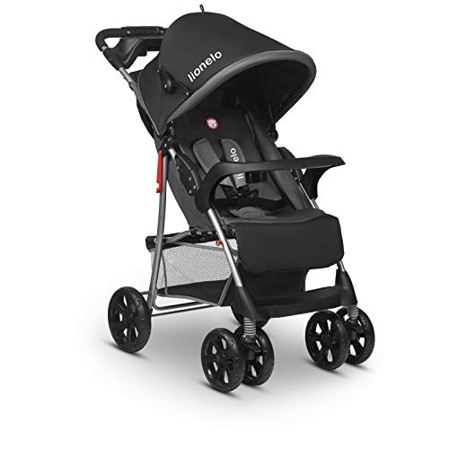 Lionelo Emma Plus Kinderwagen Kindersportwagen leicht modern klein Buggy mit Liegeposition zusammenklappbar (Stone)