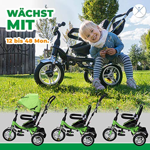 besrey dreirad 7 in 1 kinder fahrrad