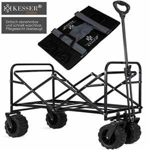 KESSER® Bollerwagen Faltbar Mit Breite Reifen Handwagen Transportkarre ...